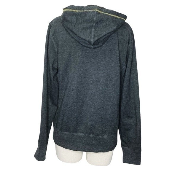 UO University of Oregon Ducks Hoodie S * Full Zip Hooded Sweatshirt Jacket Gray - Picture 3 of 6